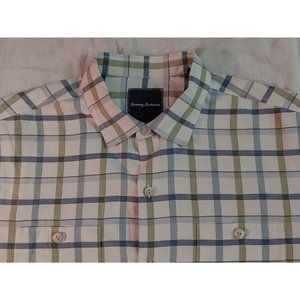 Tommy Bahama Silk Hawaiian Camp Shirt Mens sz Large